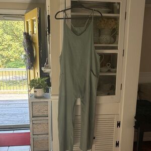 Sage Green Sleeveless Jumpsuit